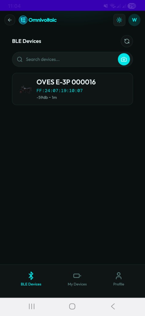 BLE Devices list