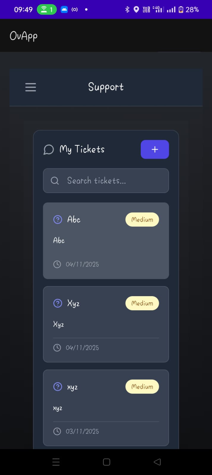 Support Tickets